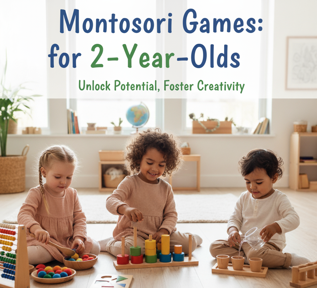 5 montessori games for 2 year old
