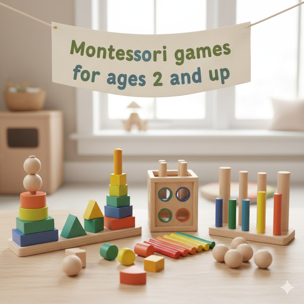 9 montessori games for ages 2 and up